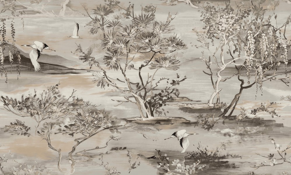 Обои серые с изображением природы SIRPI винил Пейзаж арт. 10372-05