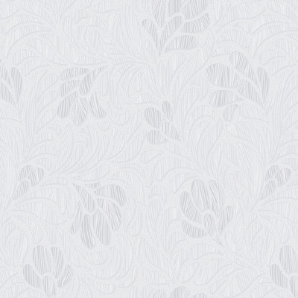 Обои виниловые белые с цветами  Антураж Leaves арт. 167154-90