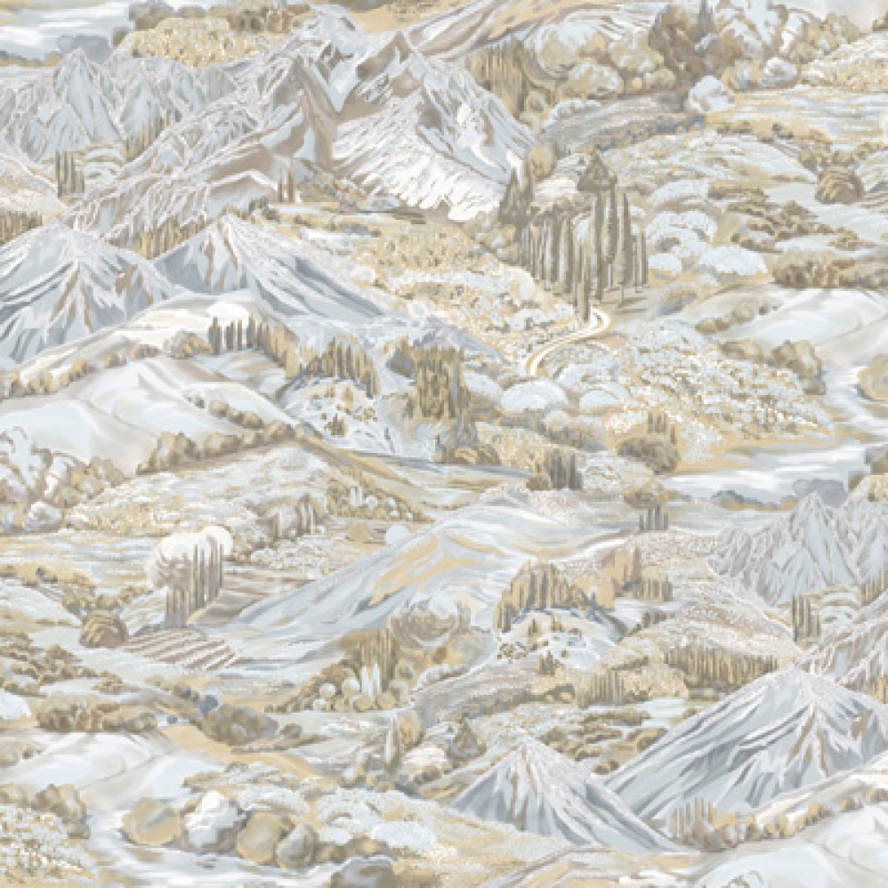 Обои горы на коричневом фоне Антураж винил Aspen арт. 168532-14