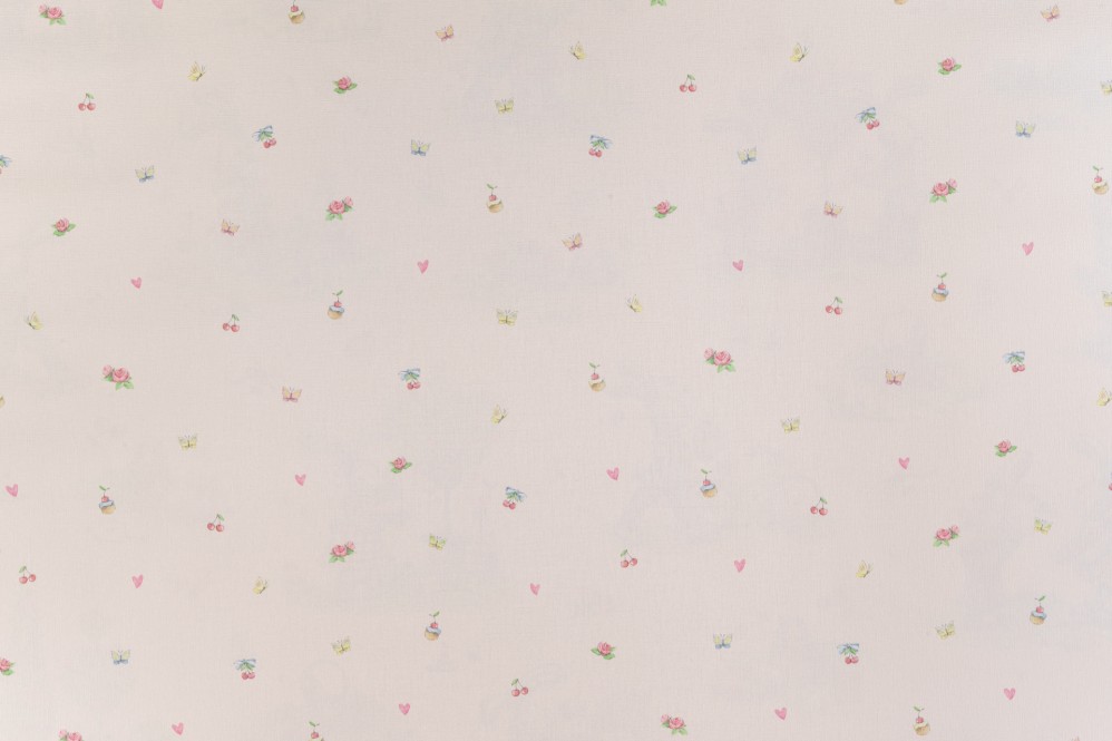 Обои розовые виниловые детские Артекс Зайки арт. 10491-03