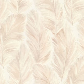 Обои бежевые перья Ornamy Magic виниловые арт.8037-01 Обои бежевые перь