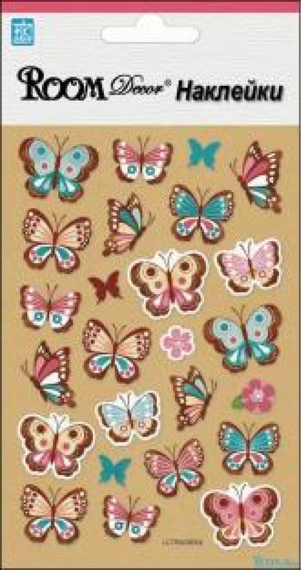 Наклейка интерьерная LCTRA 28004 (бабочки - мини) 2 листа