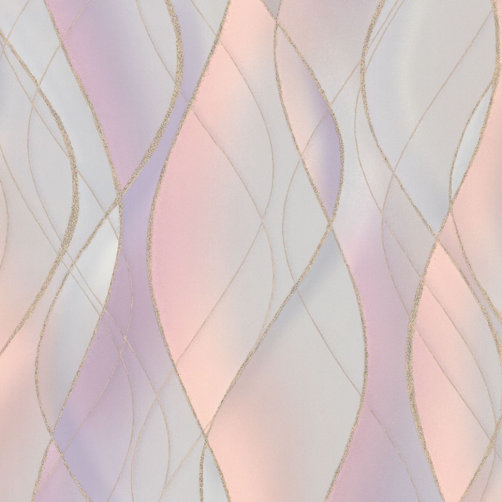 Обои геометрия на фиолетовом фоне Euro Decor виниловые Pulse  арт.9130-18