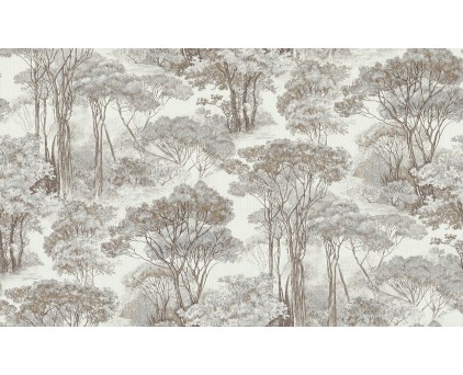 Обои белые с изображением леса Сполето INTERIO арт. 4144-1