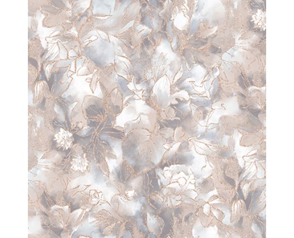 Обои виниловые большие цветы на сером фоне Антураж Monica арт. 168502-23