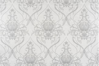 Обои белые с рису