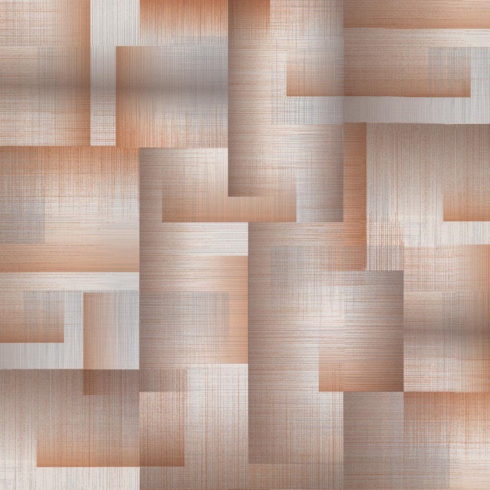 Коричневые квадраты на бежевом фоне Euro Decor Matrix арт. 6023-14