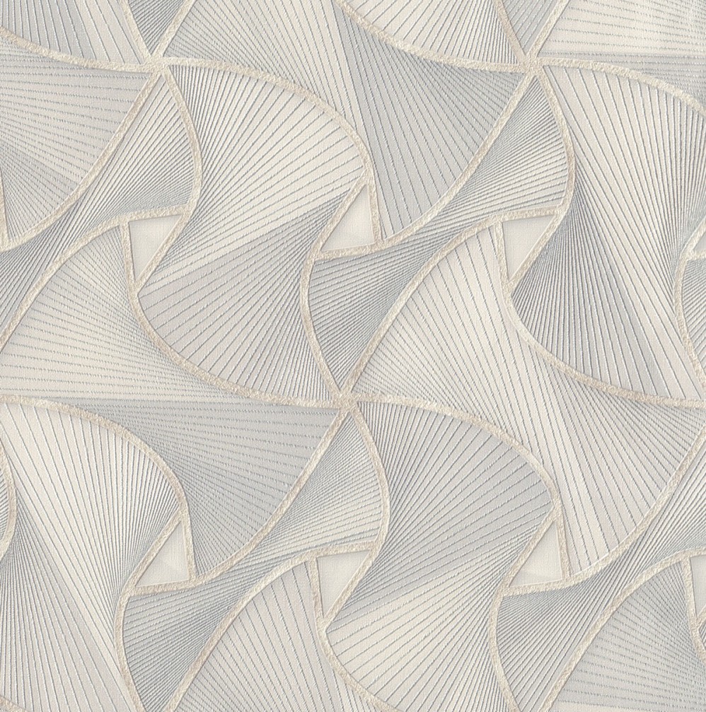 Обои серые с геометрическим рисунком Euro Decor виниловые Evolution арт. 7111-11